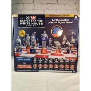 2020 Presidential Election Battle For The White House Chess Set Trump Biden Open